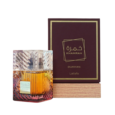 Khamrah Dukhan de Lattafa – decant original Mixperfume