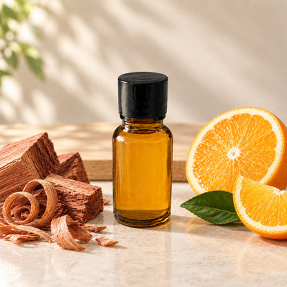 Ingredientes del Aceite de Cedro y Naranja