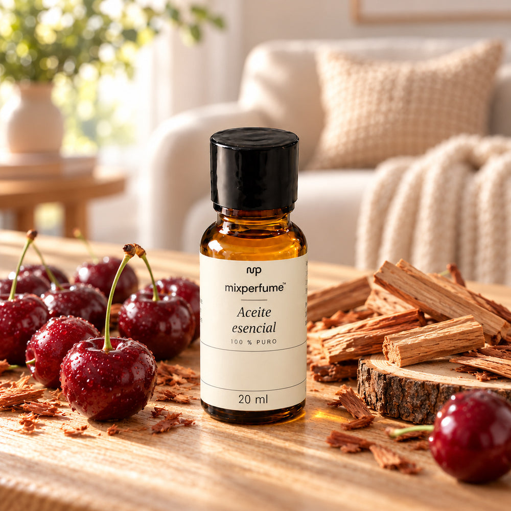 Aceite de Cereza y Maderas en ambiente