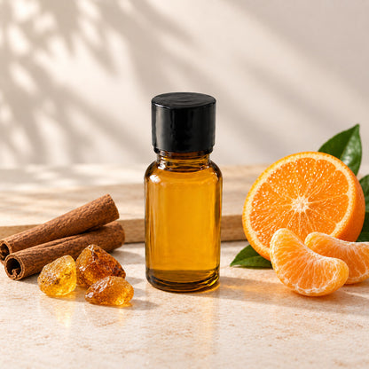 Ingredientes del Aceite de Mandarina, Canela y Ámbar